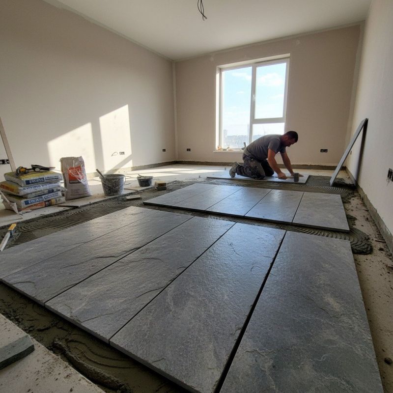 Granite Floor Installation detail